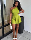Cole Shoulder Short Pants Romper