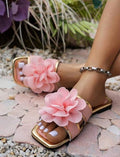Pink Flower Slipper