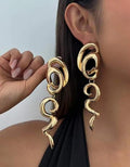 Gold Abstract Earring