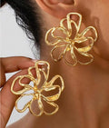 Gold Hollow Earrings