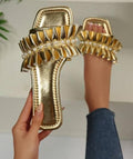 Gold and Pearl Slipper