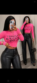 Tequila Made Me Do It Pink Top