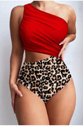 Leopard and Red Swim Suit