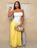 Tube Color Blocking Dress